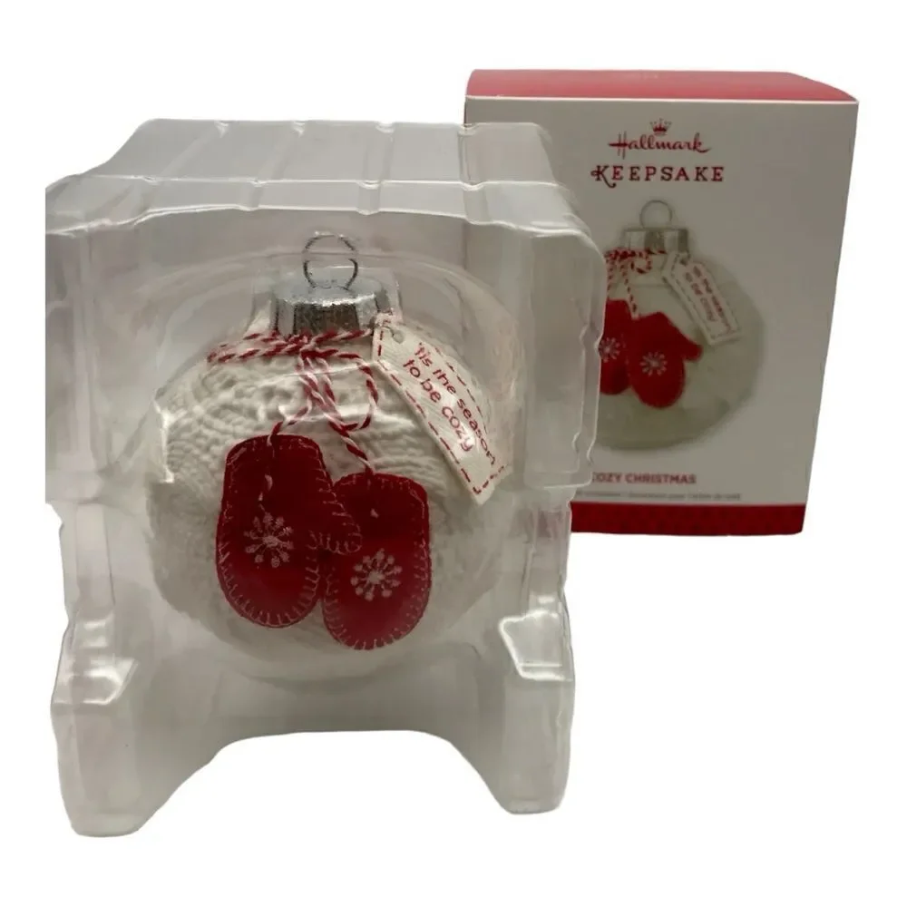 Hallmark Cozy Christmas ornament porcelain Hallmark Keepsake Ornament 2013